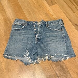 Agolde Parker Denim Cutoffs Shorts